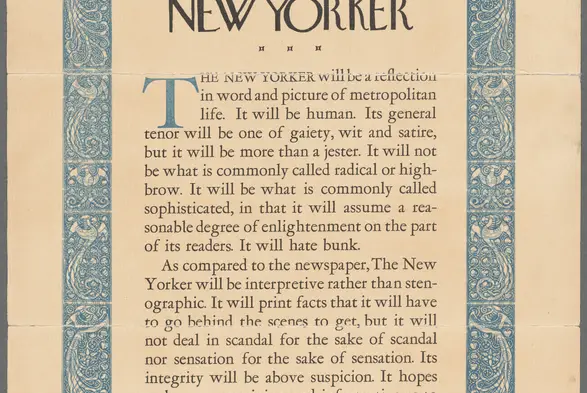 The New Yorker prospectus